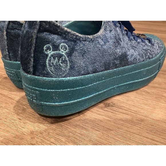 Converse x Miley Cyrus CTAS Platform Ox Lift Velvet Glitter 563721C Size 7.5 - Picture 5 of 9